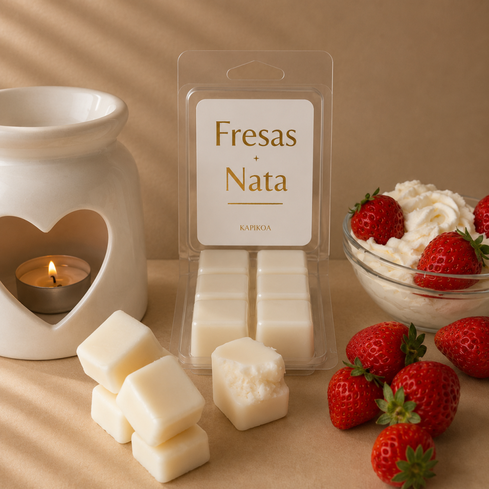 CERA PERFUMADA QUEMADOR FRESAS Y NATA