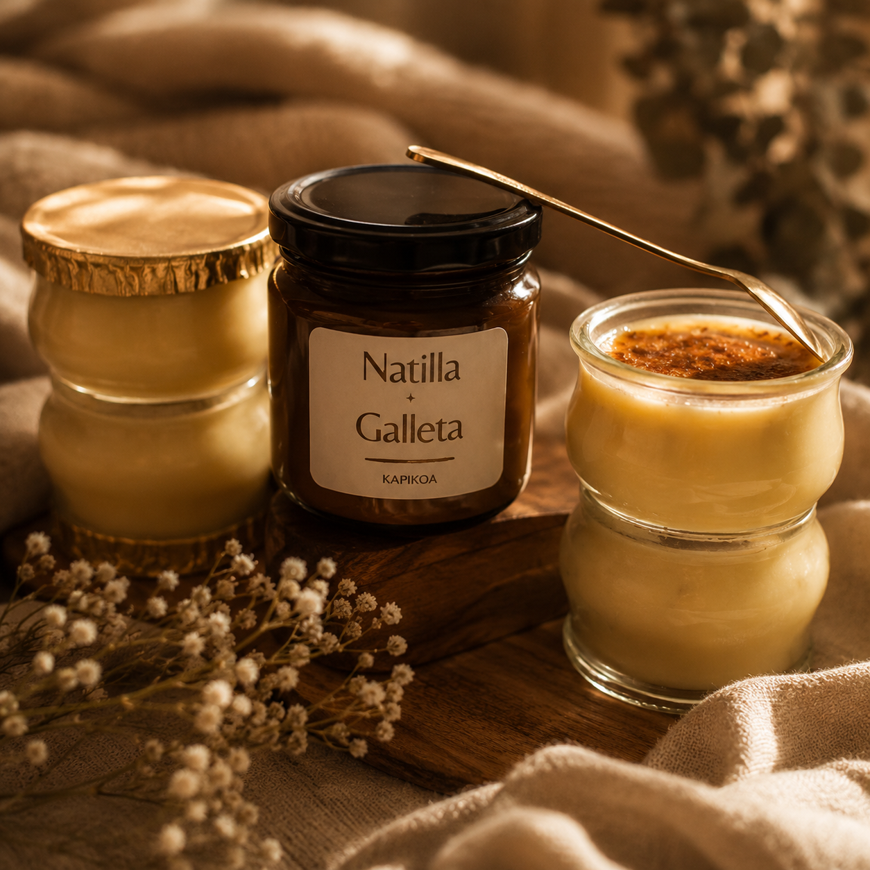 VELA NATILLAS Y GALLETA