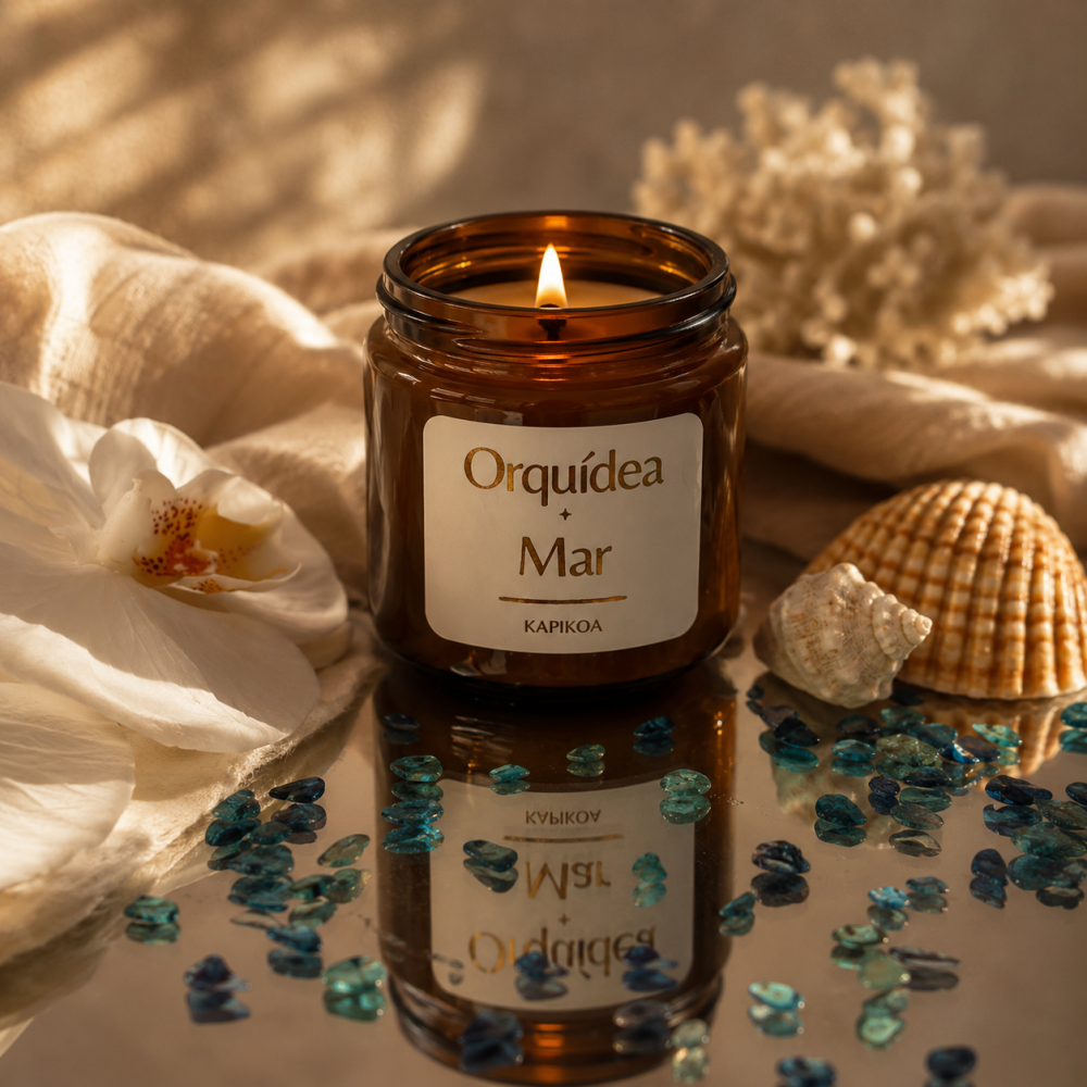 VELA ORQUÍDEA Y MAR