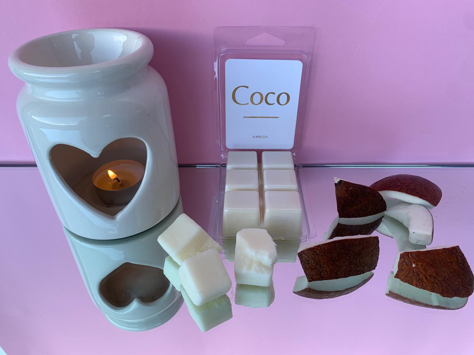 CERA PERFUMADA QUEMADOR COCO